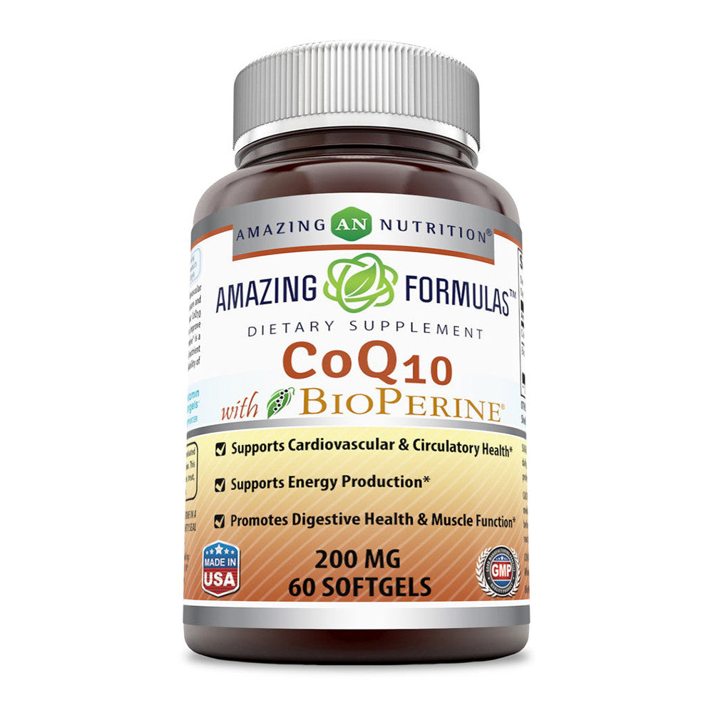 Amazing Nutrition Amazing Formulas CoQ10 200 Mg Softgels, 60 Ea